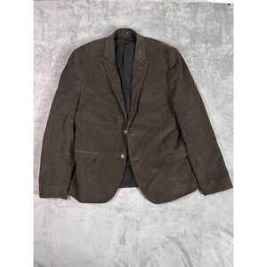 ASOS Men's 42R Brown Corduroy Blazer Jacket Fully Lined 2 Button